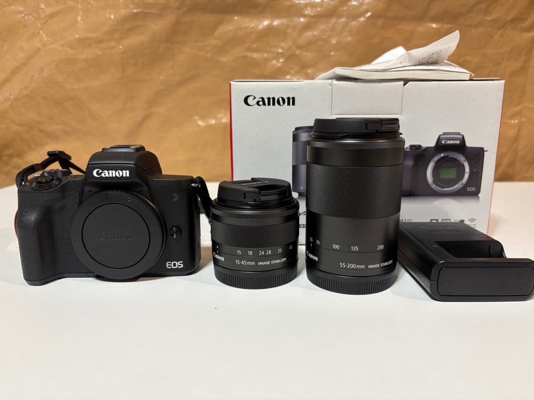 キャノン Canon EOS Kiss M 標準レンズ 望遠レンズ