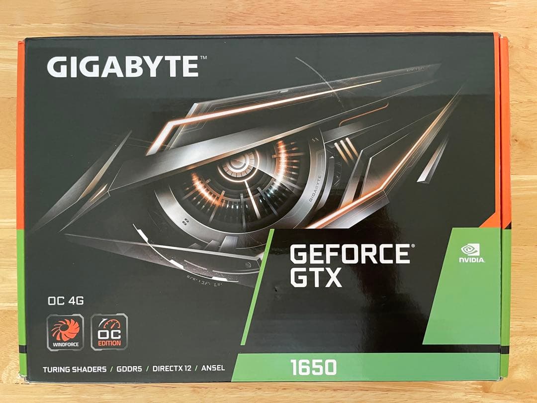 グラフィックボード・グラボ・ビデオカード Gigabyte GV-N1650OC-4GD GTX1650 OC 4G