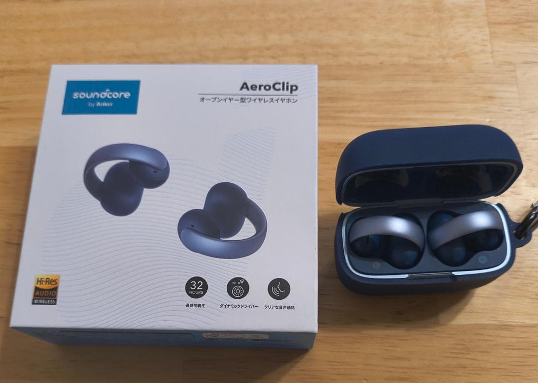 Soundcore AeroClip ワイヤレスイヤホン