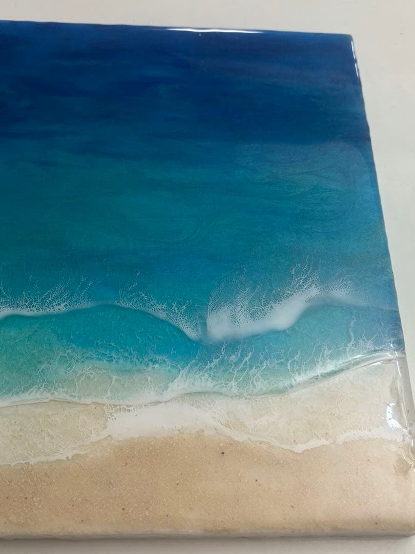 まぁ　30×90 オーシャンレジンアート