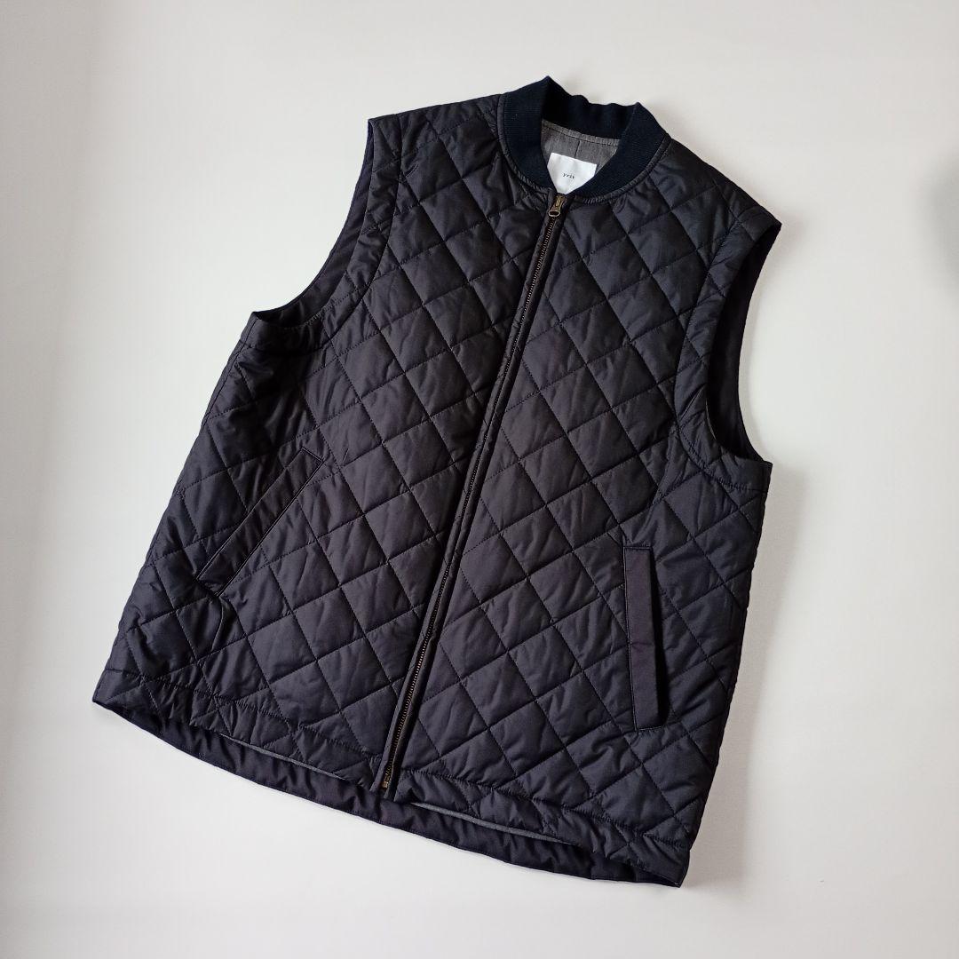 prit フリーサイズ キルティングベストノースリーブベスト ブラック 日本製