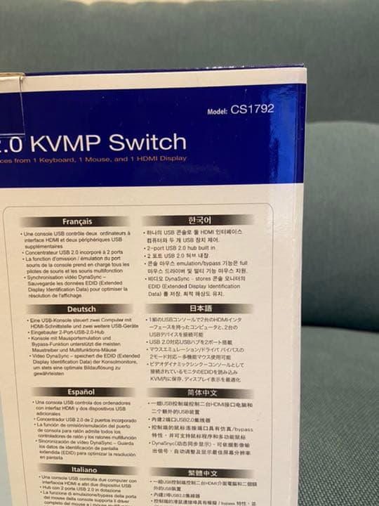 ATEN cs1792 kvmスイッチ 切替器