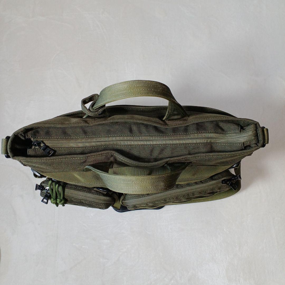 極美品SAC's Bar ミリタリーショルダー、ト―トバッグ　Ａ４　ＯＤ