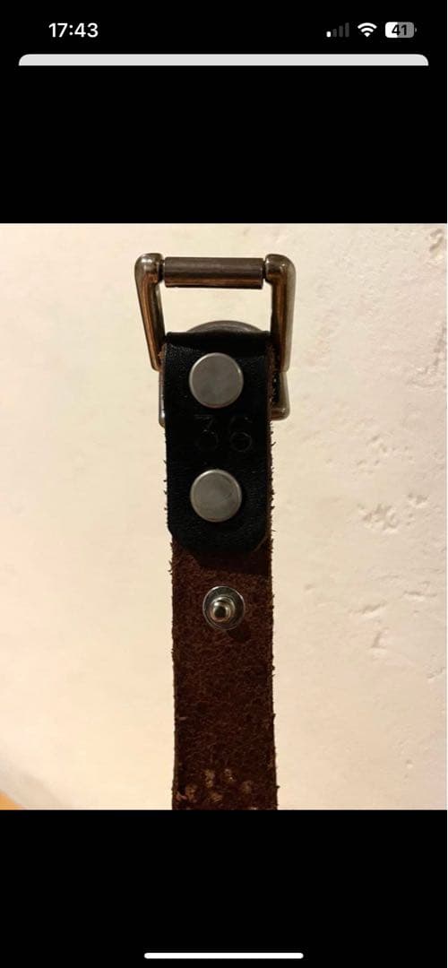 HTC SN-32 Narrow Studs Belt ターコイズ 36インチ