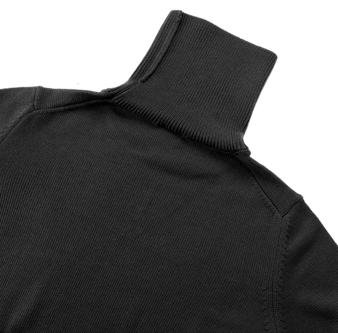 BAFY メリノウールミドルゲージタートルネックエクストラファインメリノウール