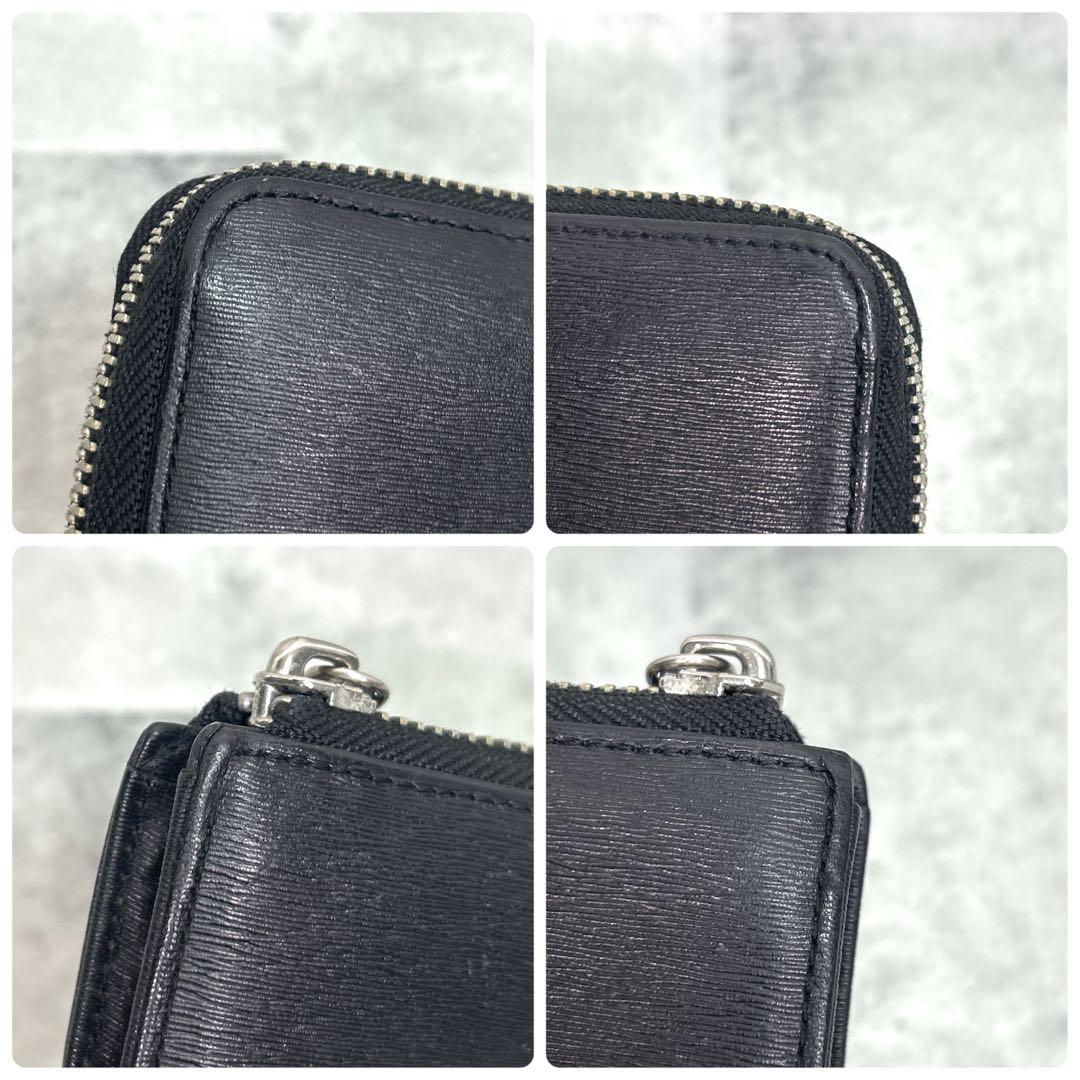 【美品】PORTERポーター カレント レザー L字ファスナー 長財布 ブラック