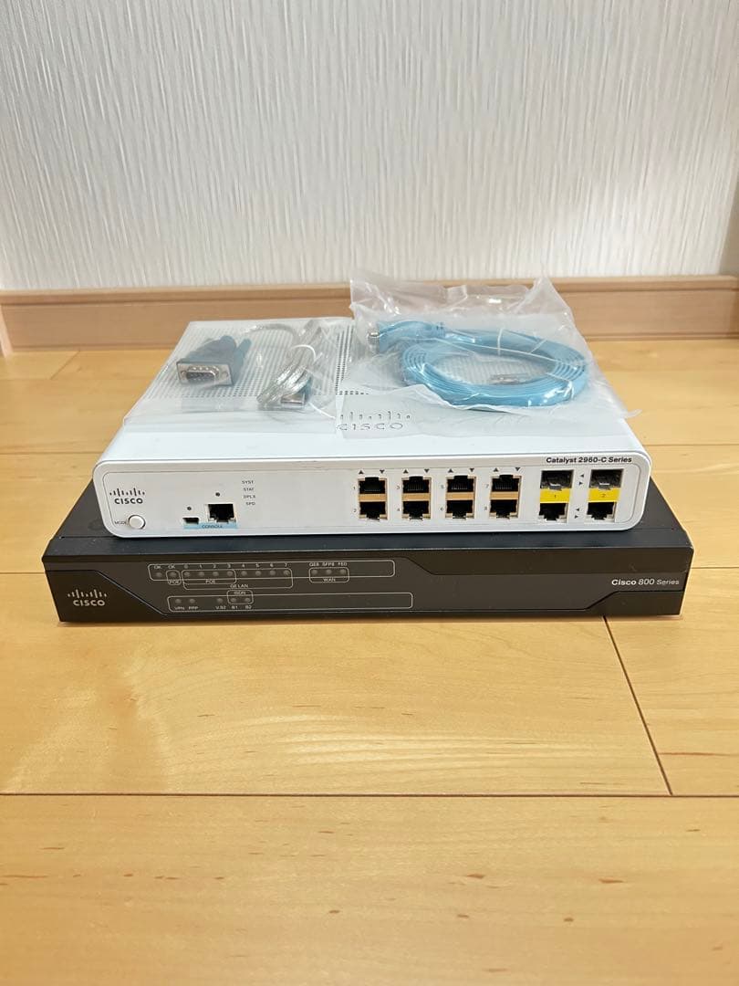 【CCNA、CCNP】静音セット 2台セットCisco 891FJ、2960