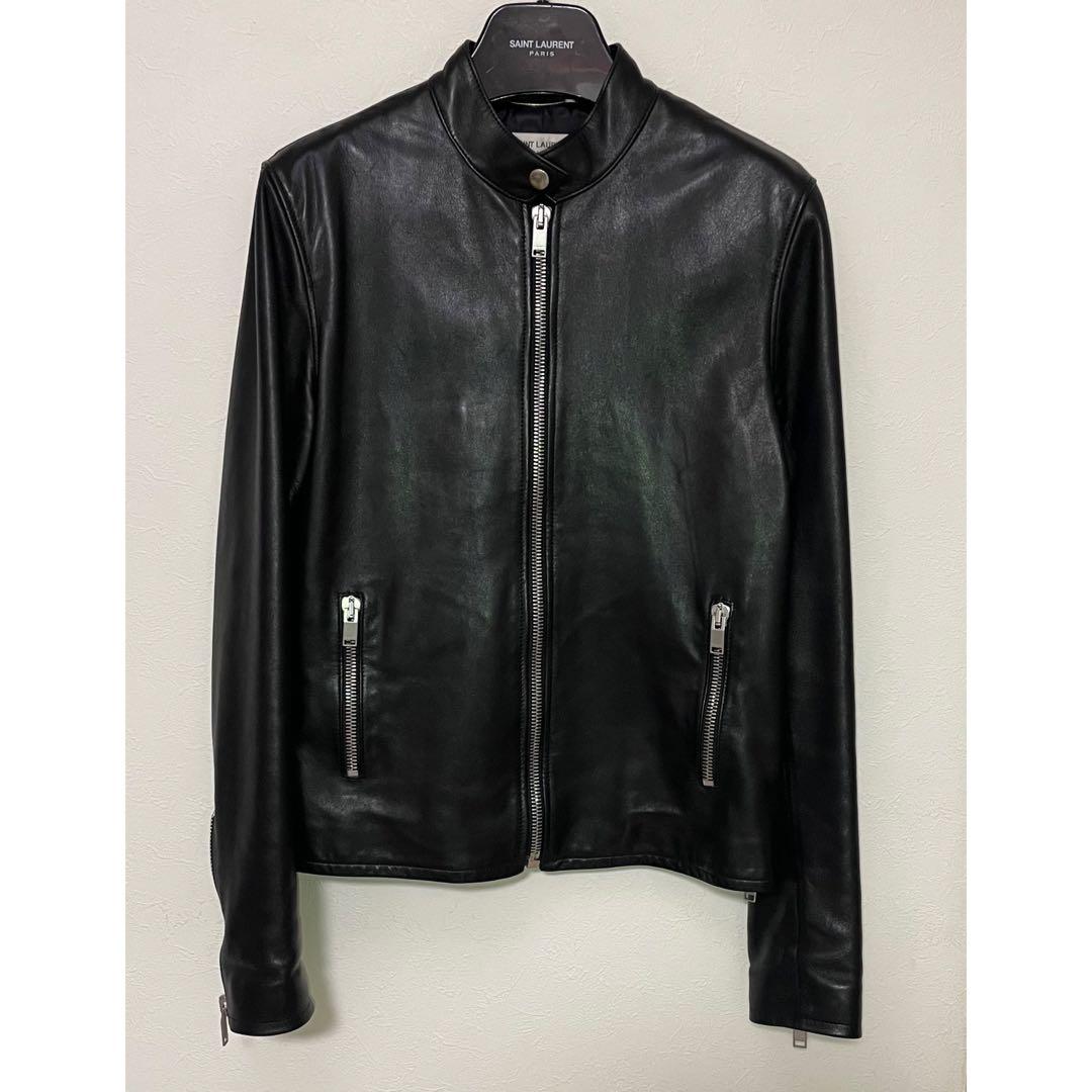 16AW SAINT LAURENT PARIS キース レザージャケット 46