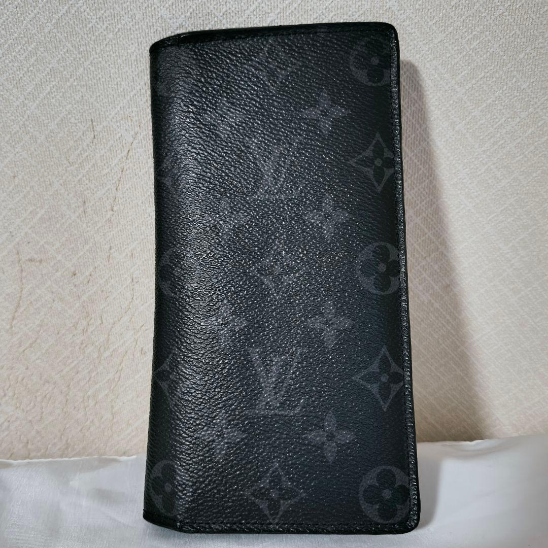 新型 Louis Vuitton ブラック 長財布 ポルトフォイユブラザ