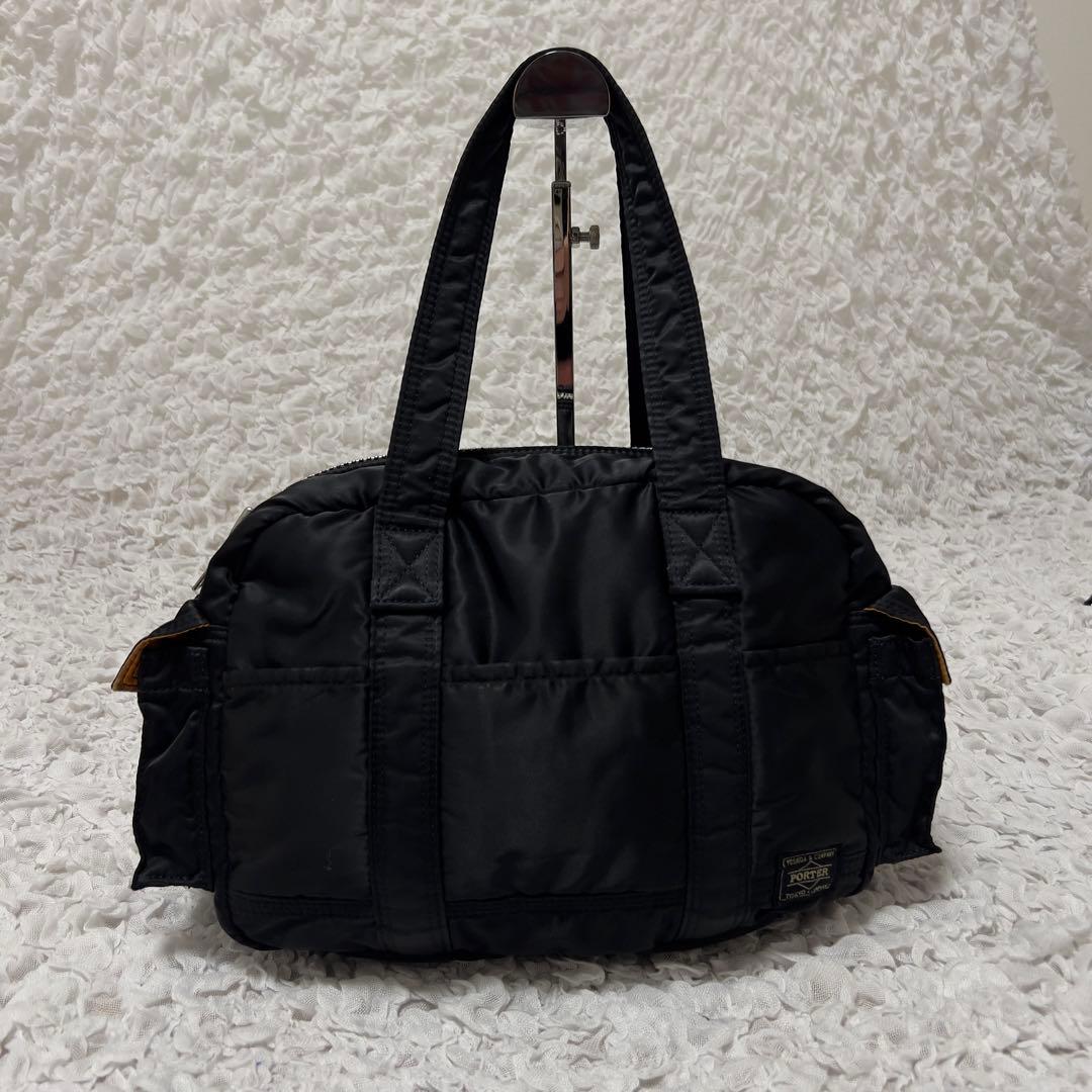 美品　ポーター　タンカー　ダッフルバッグ　ミニボストン　ブラック　ナイロン