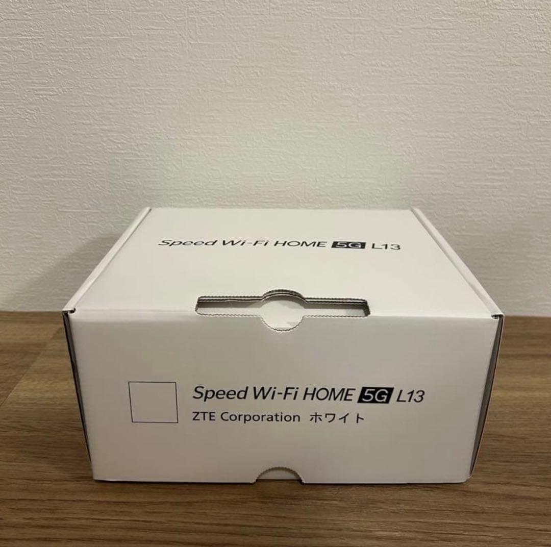 【短期使用品】ZTE Speed Wi-Fi  5G L13 ホワイト
