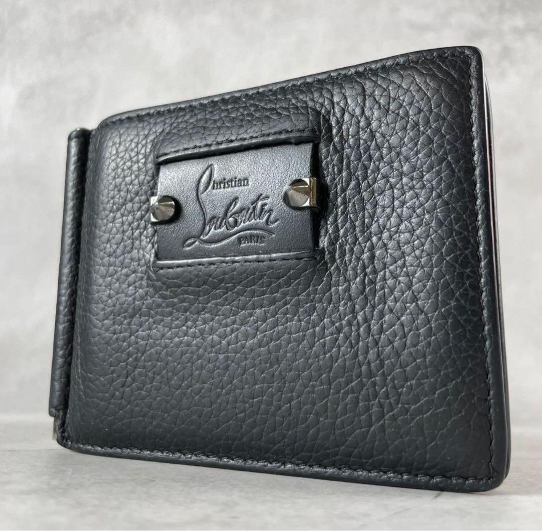 Christian Louboutin 黒 レザー マネークリップ