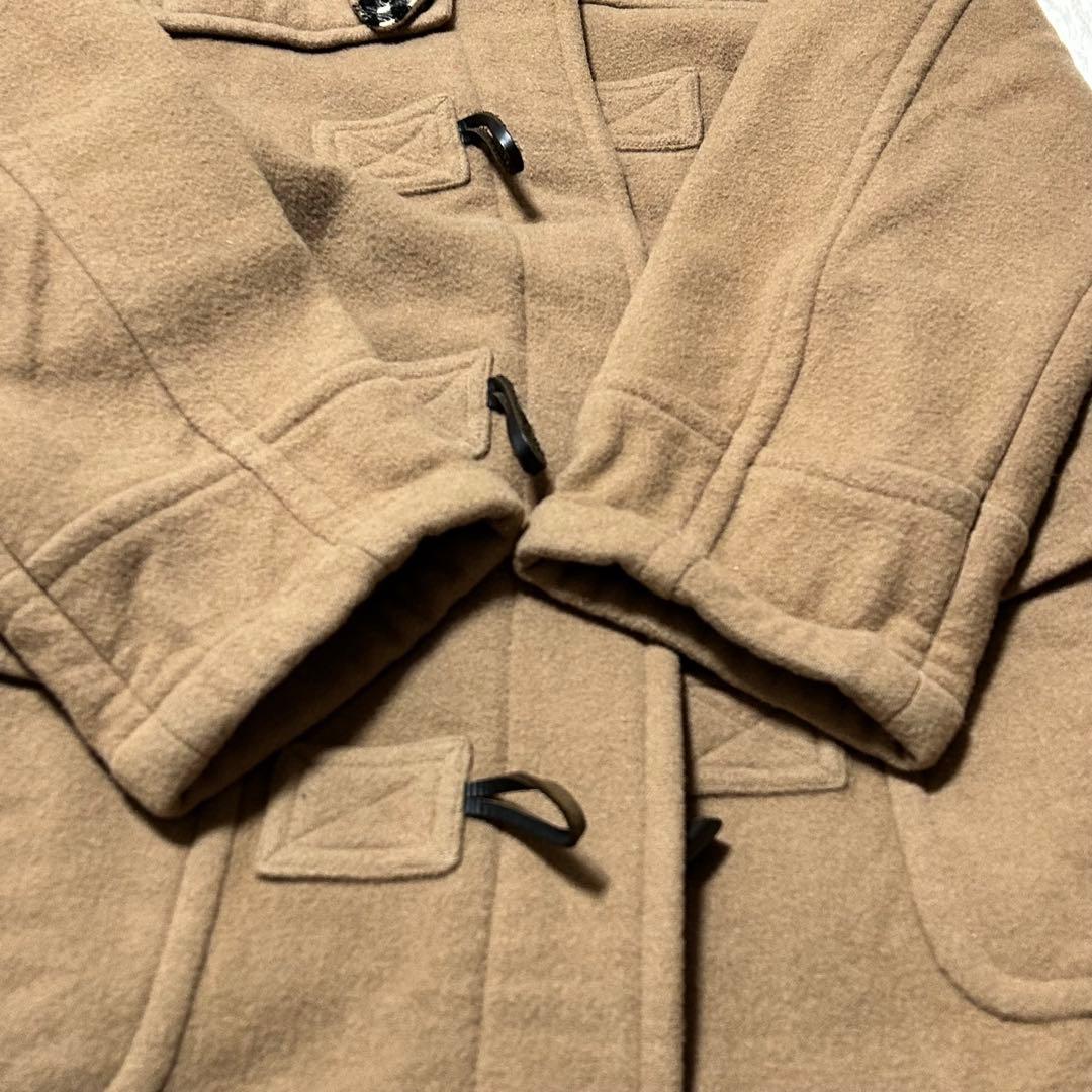 バーバリーズブルーレーベル ウール　ダッフルコート ノバチェック キャメル　38