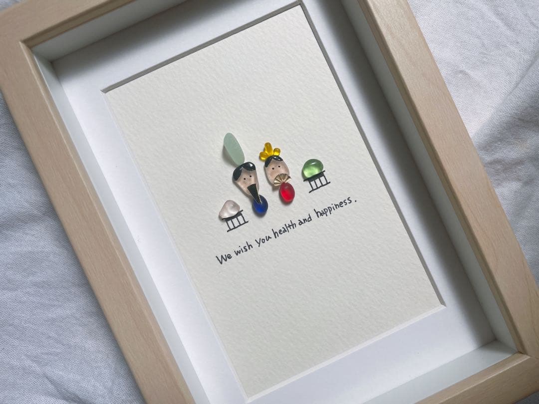 シーグラスアート　12か月カレンダー　　　　S-182