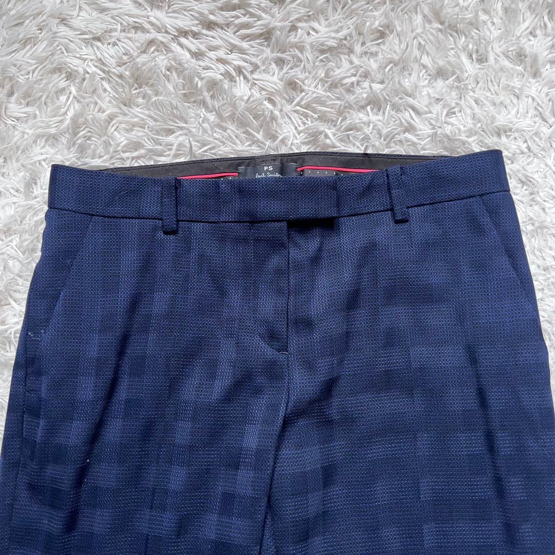 極美品 現行 PS Paul Smith セットアップ パンツスーツ ネイビー
