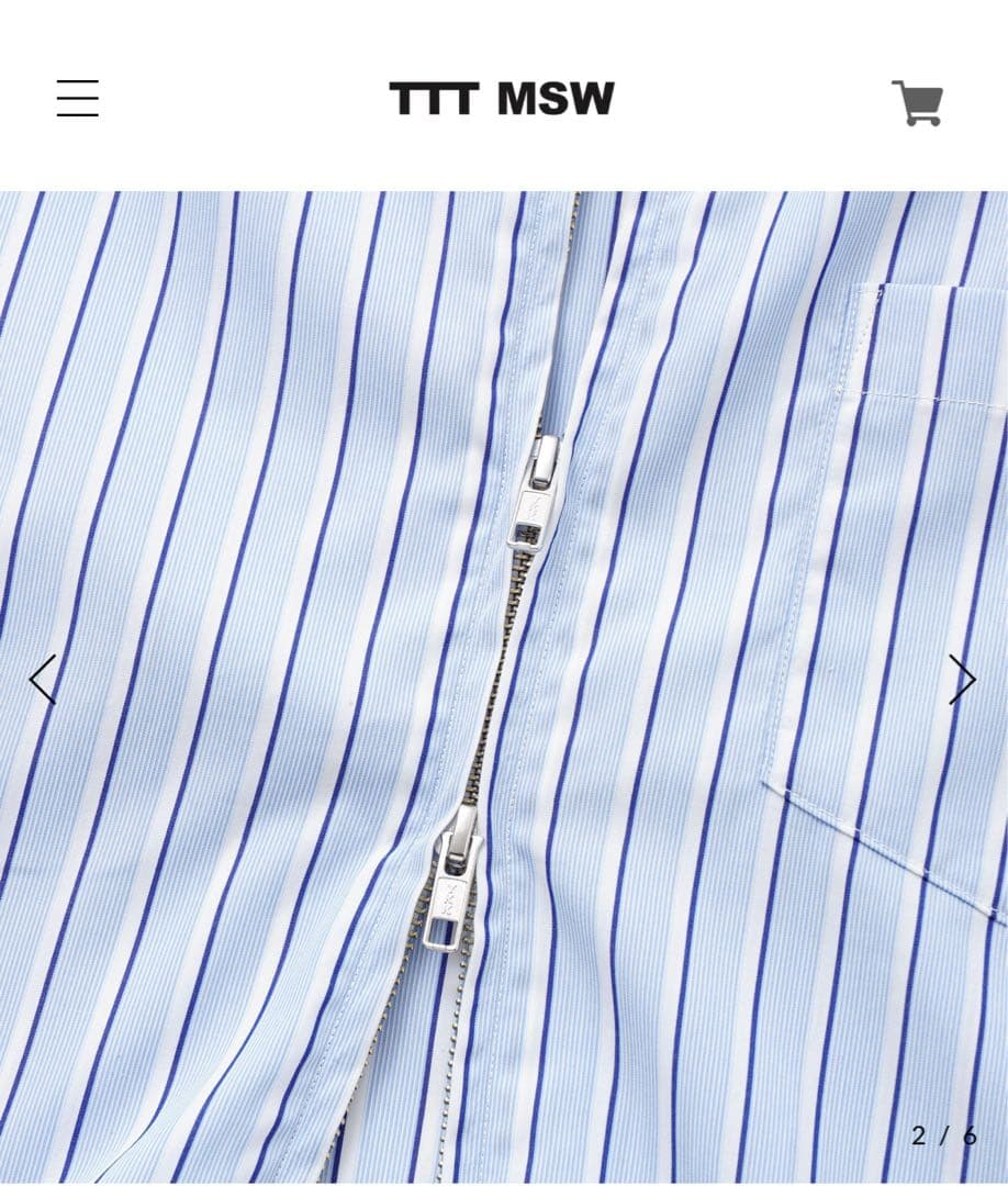 Yossy【新品未使用】TTTMSW 25AW Zip up shirt