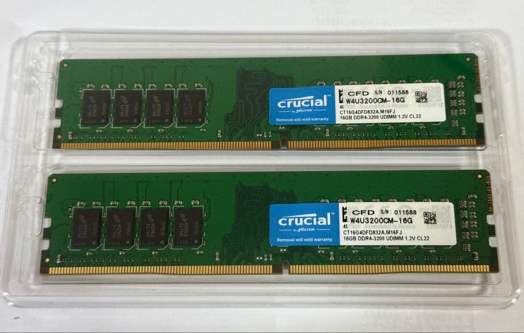 Crucial 32GB (16GB×2) DDR4-3200