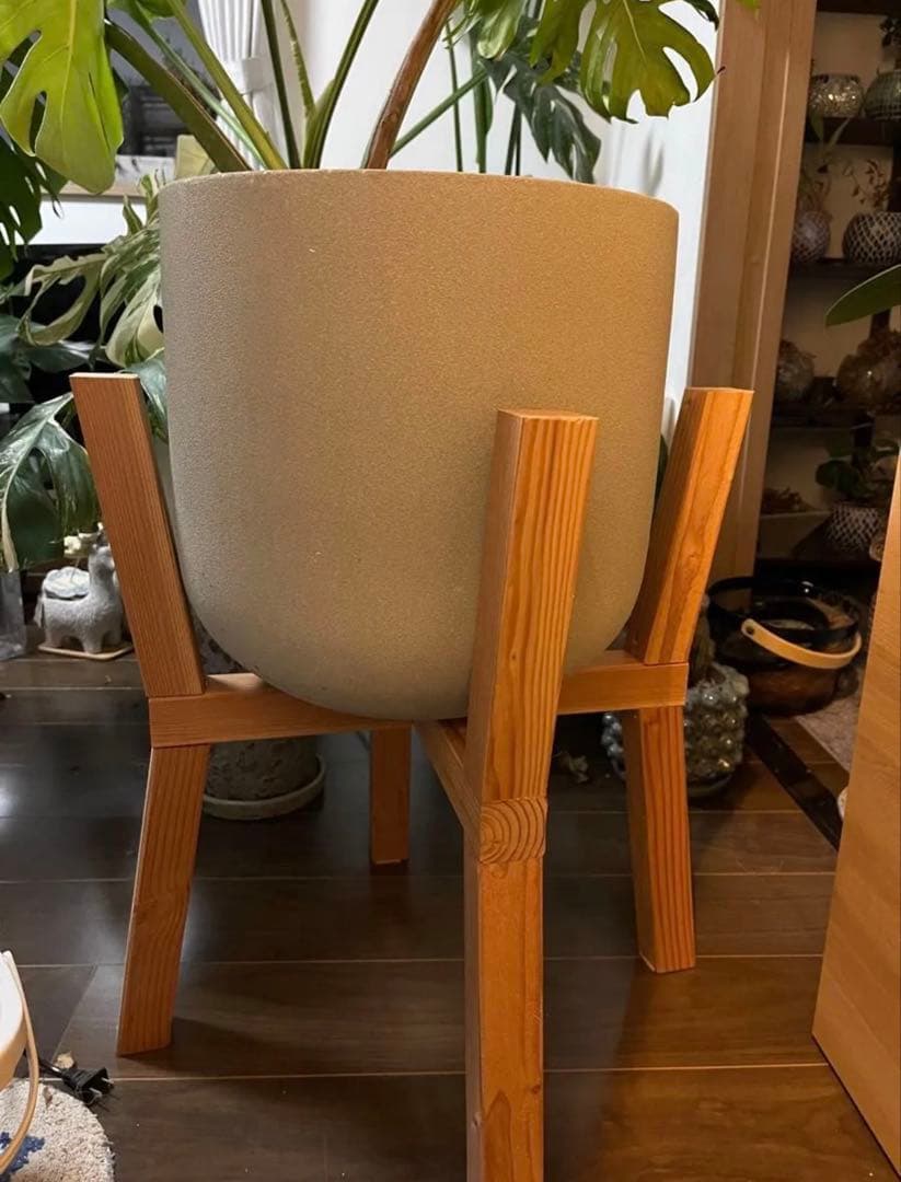 グレー　ファイバーセメント　プランター　植木鉢　大型