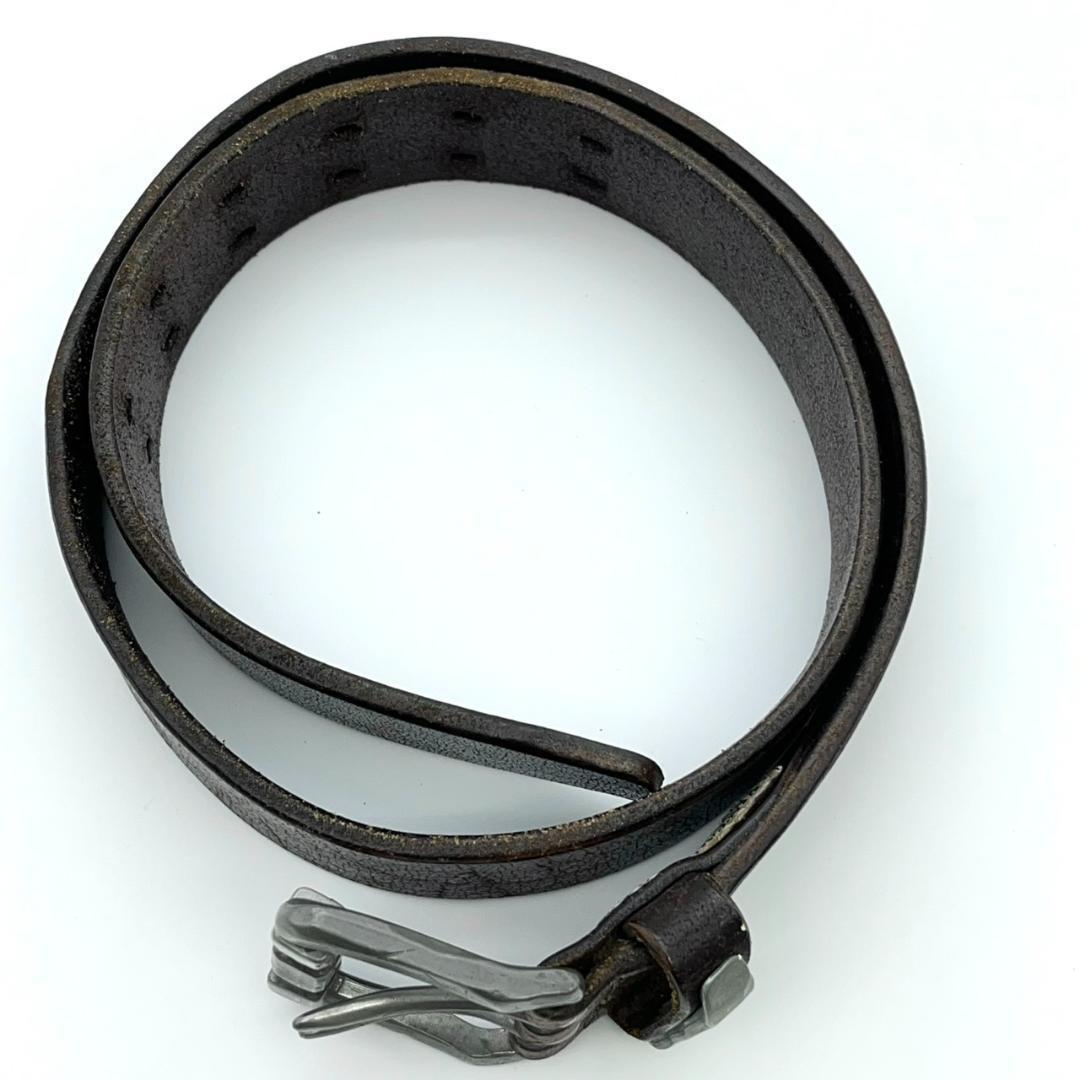 ヴィンテージワークス ベルト シルバーバックル ブラウン 茶 本革 レザー