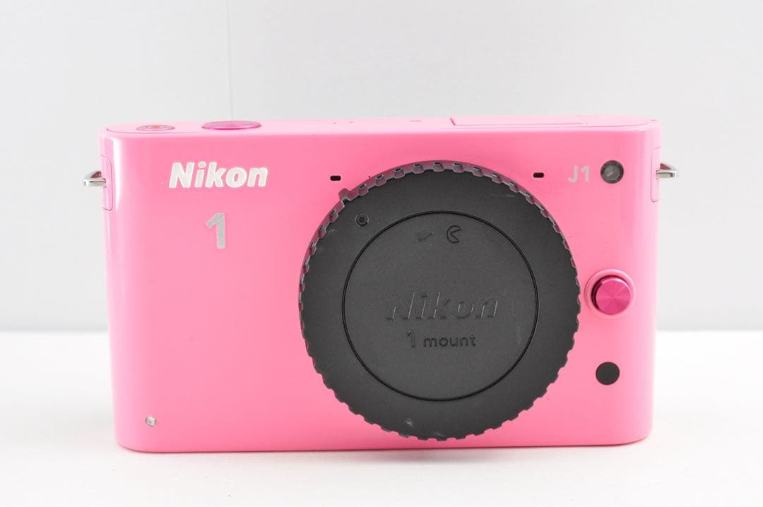 美品　Nikon 1 J1 ピンク ショット数2203回　ミラーレス 一眼