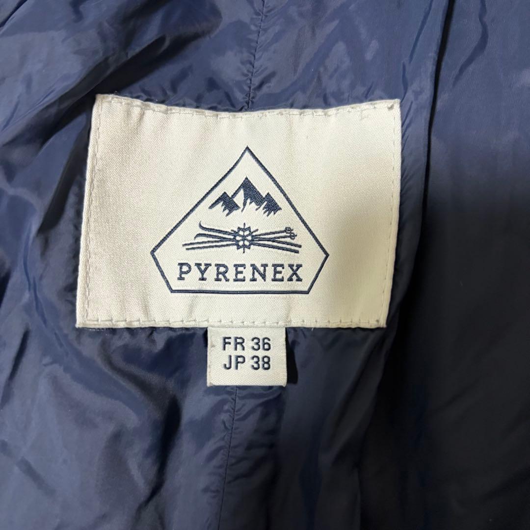 【美品】ピレネックス　GRENOBLE グルノーブル ダウン ネイビー　M 38