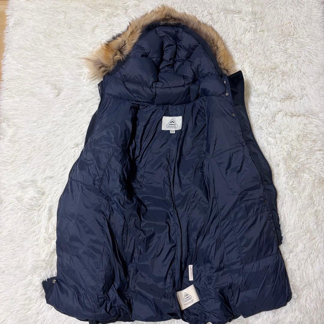 【美品】ピレネックス　GRENOBLE グルノーブル ダウン ネイビー　M 38