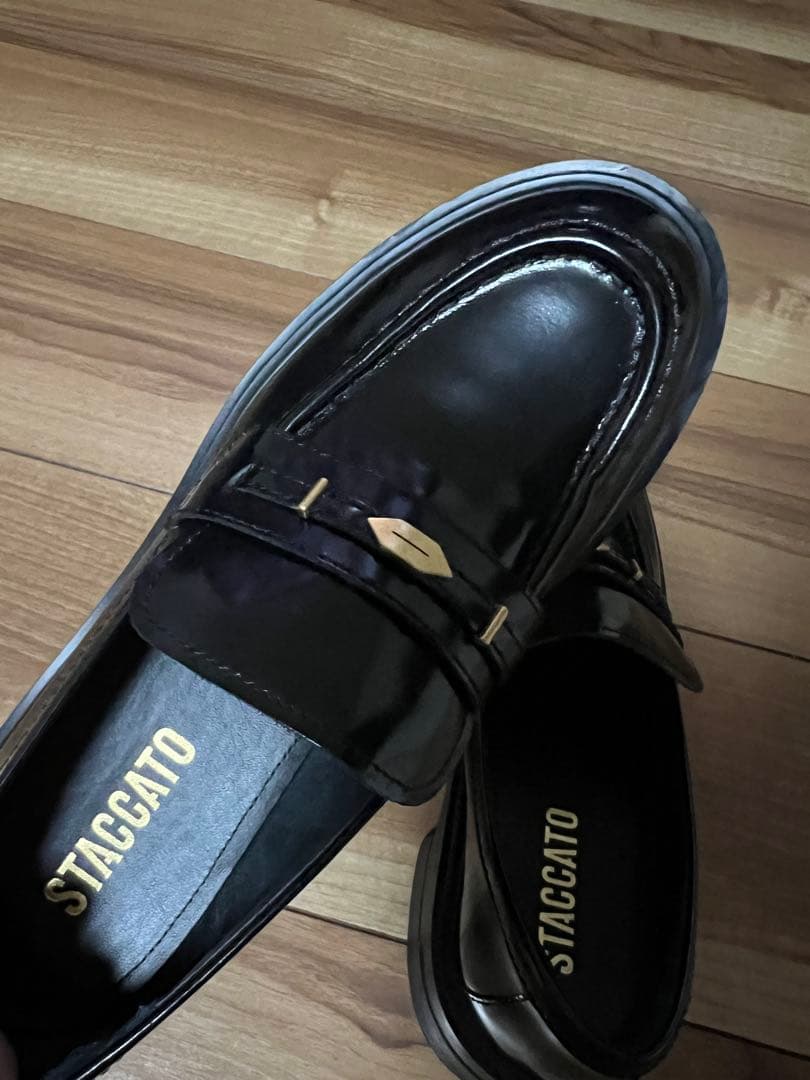 スタッカート　ダイスタンクソールローファー　ブラック 24.5センチ