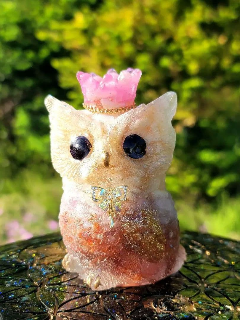 オススメ品新たな人生と願い事のフクロウオルゴナイト