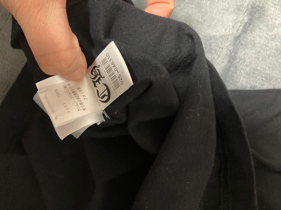 CHROME HEARTS ブラックポケットTシャツ