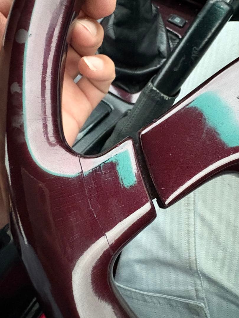 italvolanti バーガンディ ステアリング