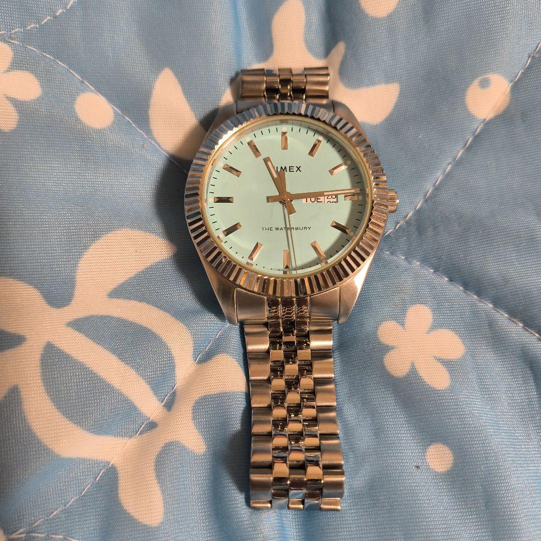 箱無しTIMEX 41mmウォーターベリーレガシー 水色 腕時計