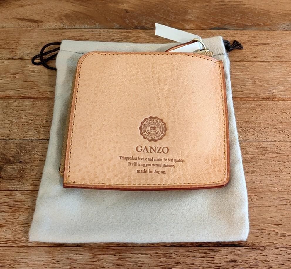 【GANZO】ミネルバナチュラルZIPパース（ナチュラル）