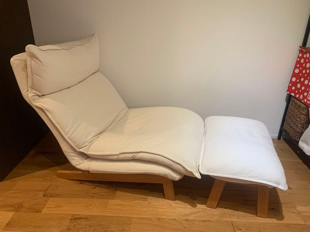 無印良品 リクライニングソファ+オットマンセット(➀リクライニングソファ)