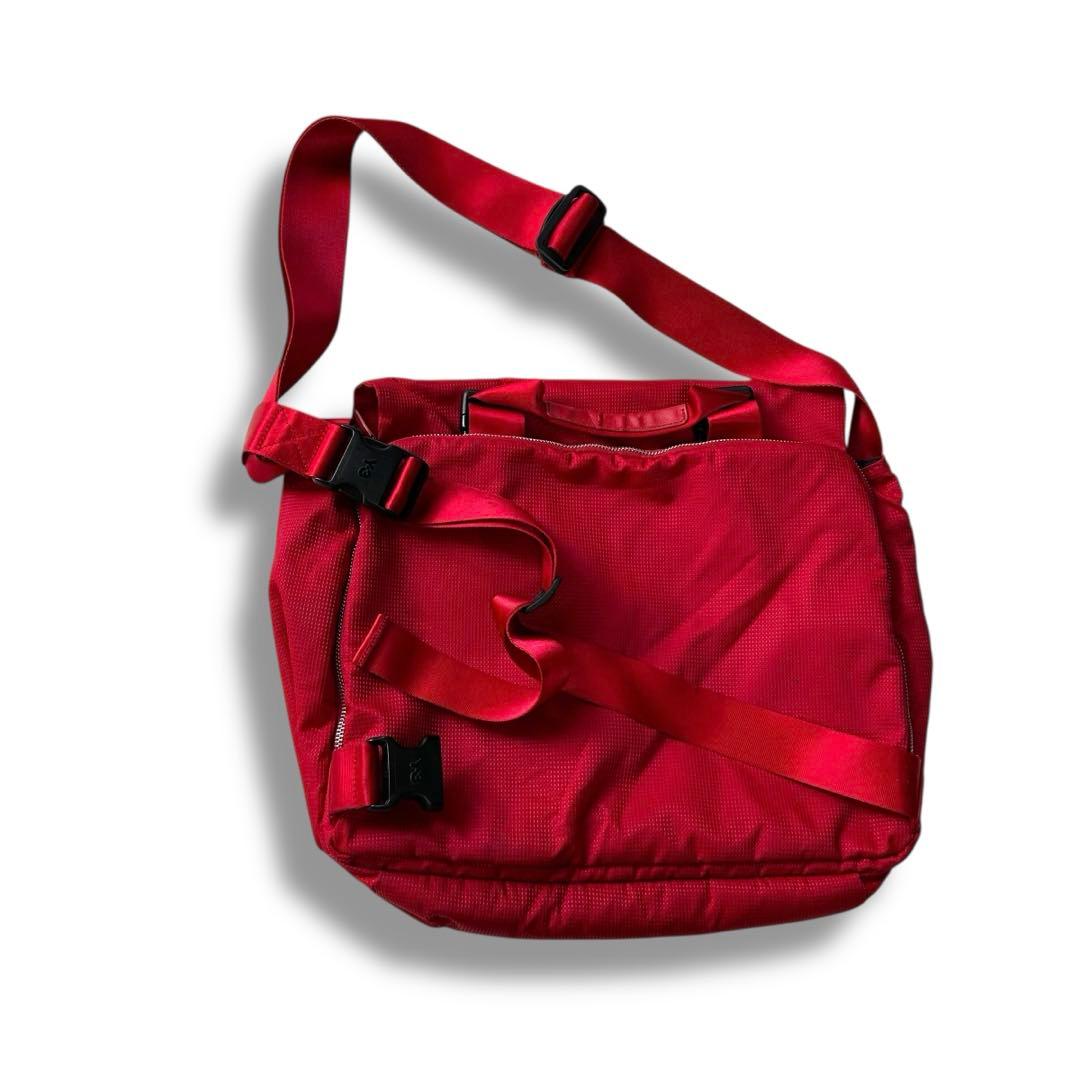Y-3 ギミック メッセンジャーバッグ ショルダーバッグ レッド