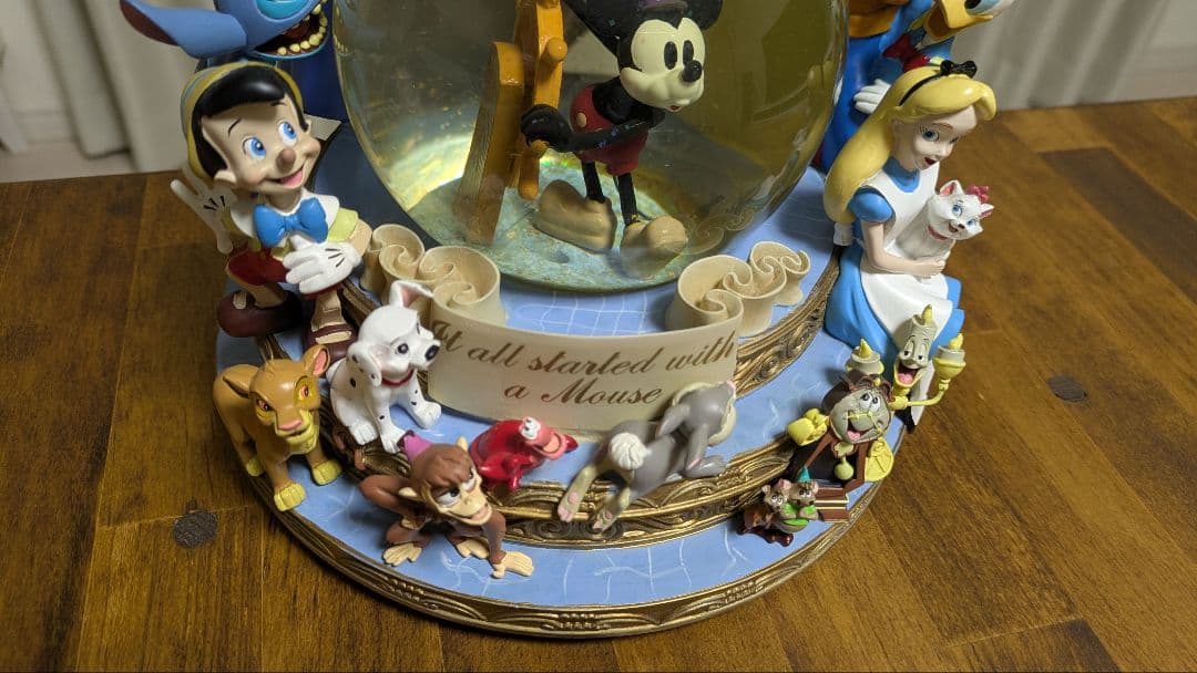 d*7様 Disney ディズニー ミッキー スノードーム オルゴール