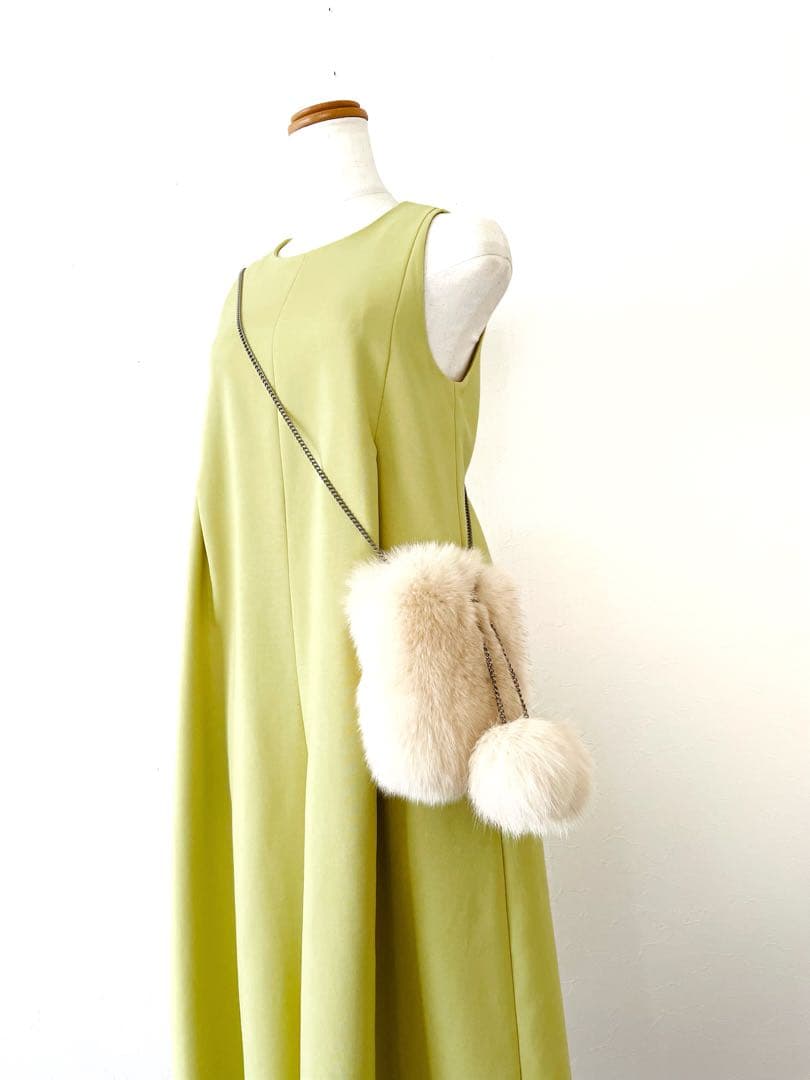 美品 LUDLOW ラドロー フォックスファー バッグ