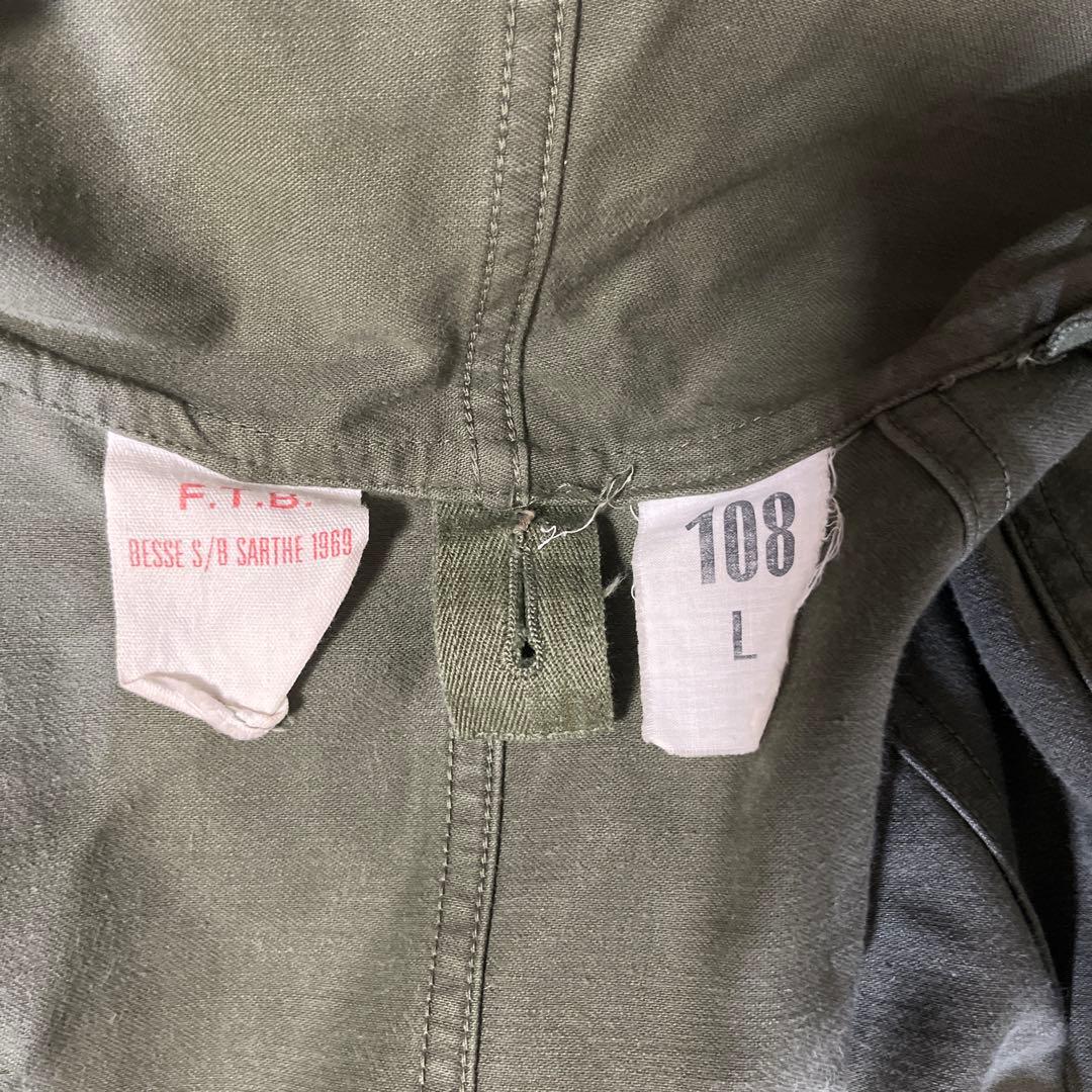 60s フランス軍 実物 M-64フィールドパーカー 1969年製 サイズ108