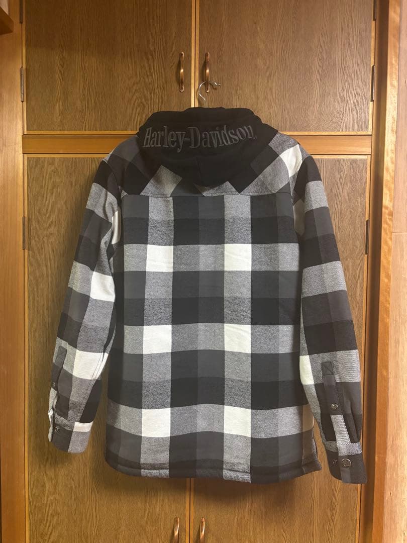 Harley-Davidson フード付きチェックシャツ