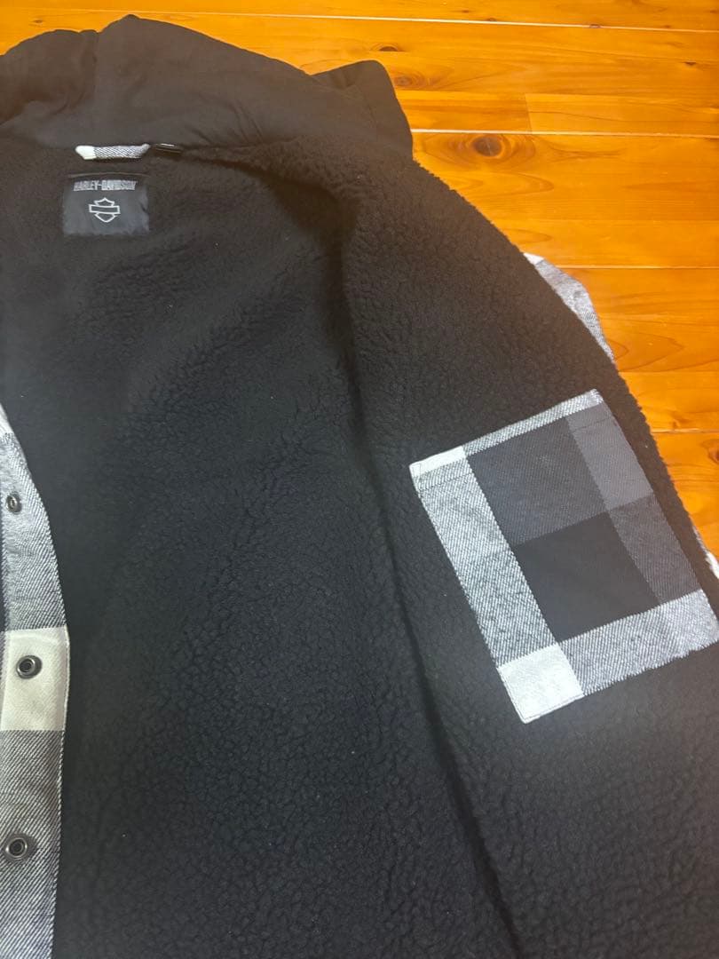 Harley-Davidson フード付きチェックシャツ