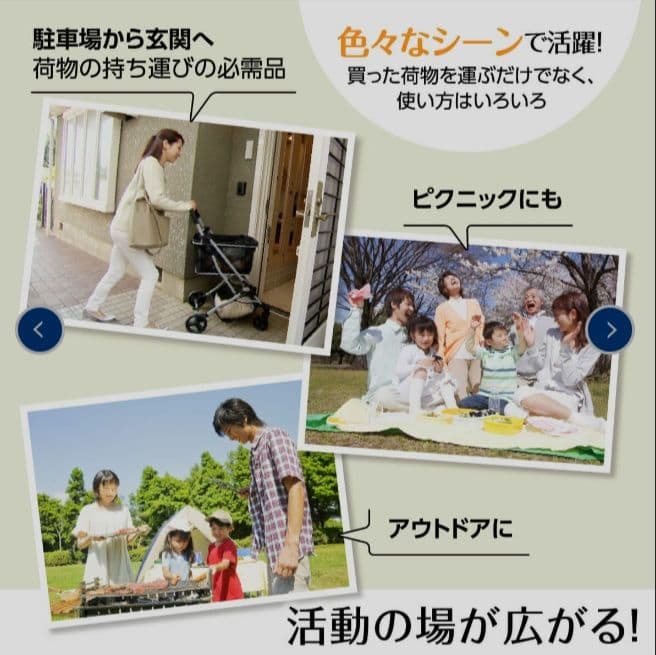 極美品 EcoCa エコカ マイカート ショッピングカート 買い物袋 マイバッグ