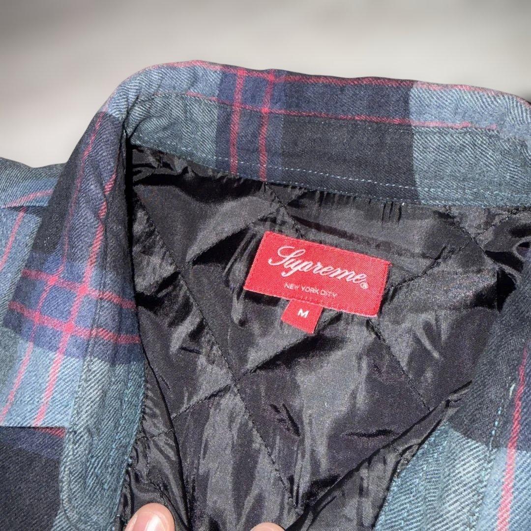 Supreme Quilted Flannel Shirt ネルシャツ