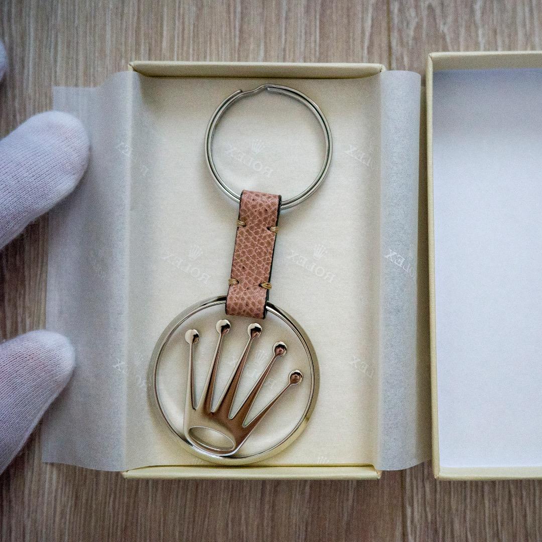 ロレックス キーホルダー 純正 ノベルティ 未使用 箱付き 王冠ロゴ