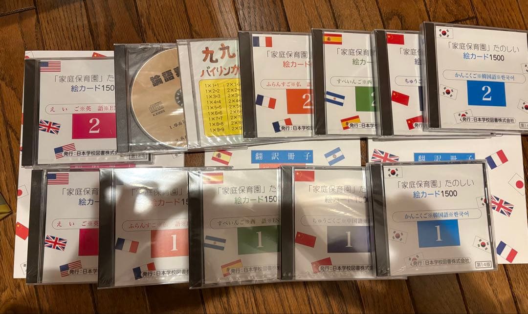 未使用　家庭保育園　たのしい絵カードセット　インデックス　チューター