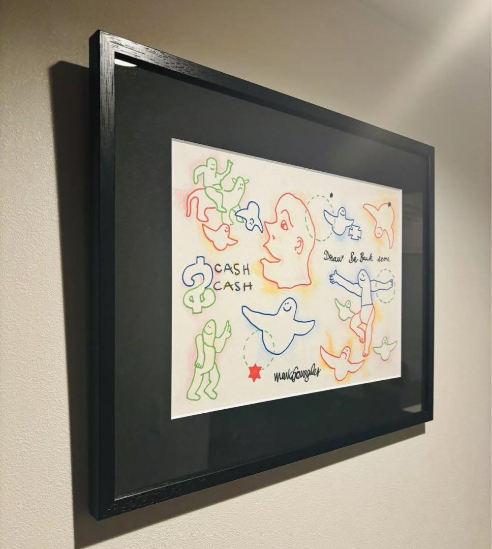 mark gonzales マークゴンザレス 原画 額入 サイン入 アート