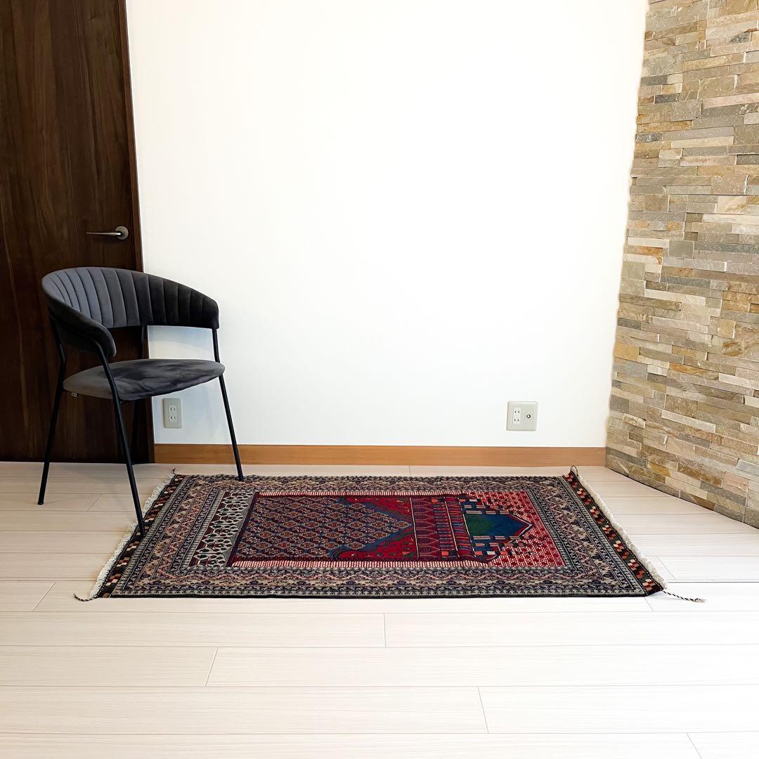 【新品未使用】アフガニスタン産 絨毯 ホジャロシュナイ メッカ