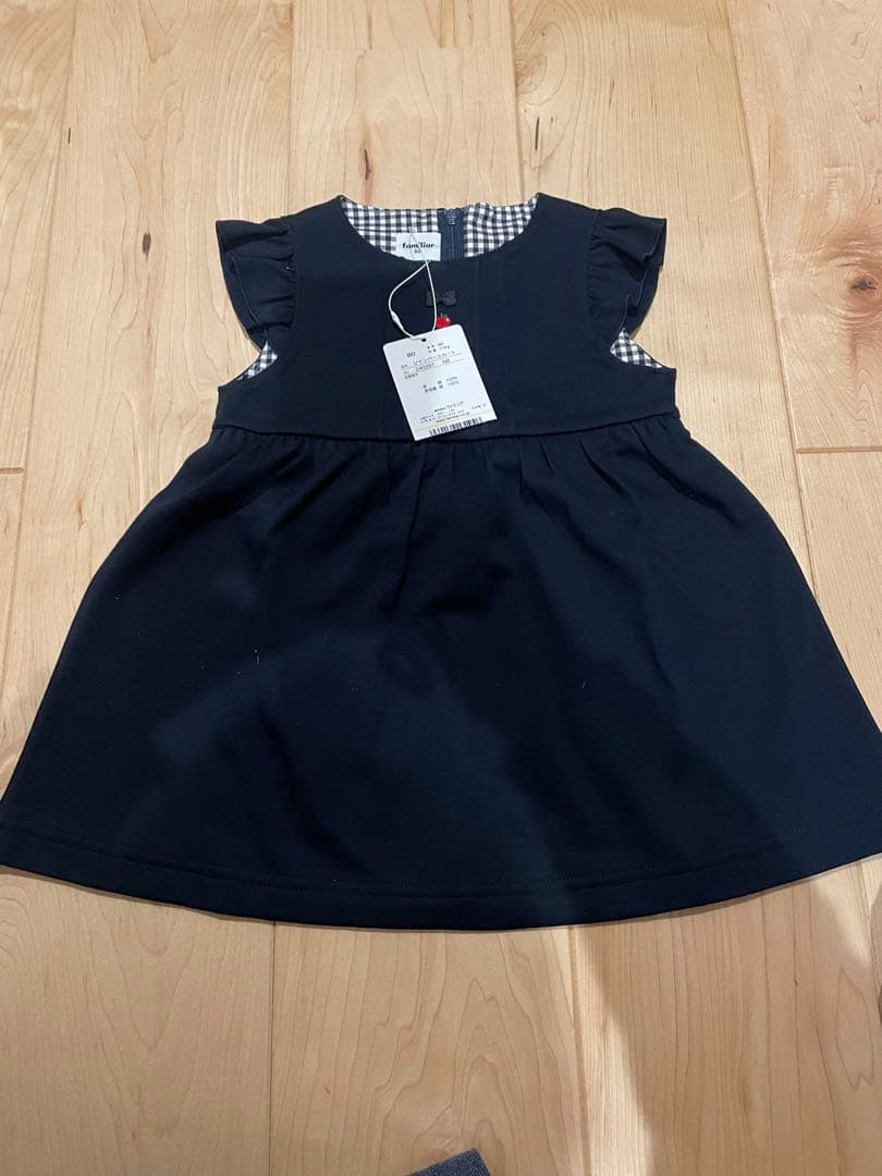 familiar ネイビー ワンピース 80