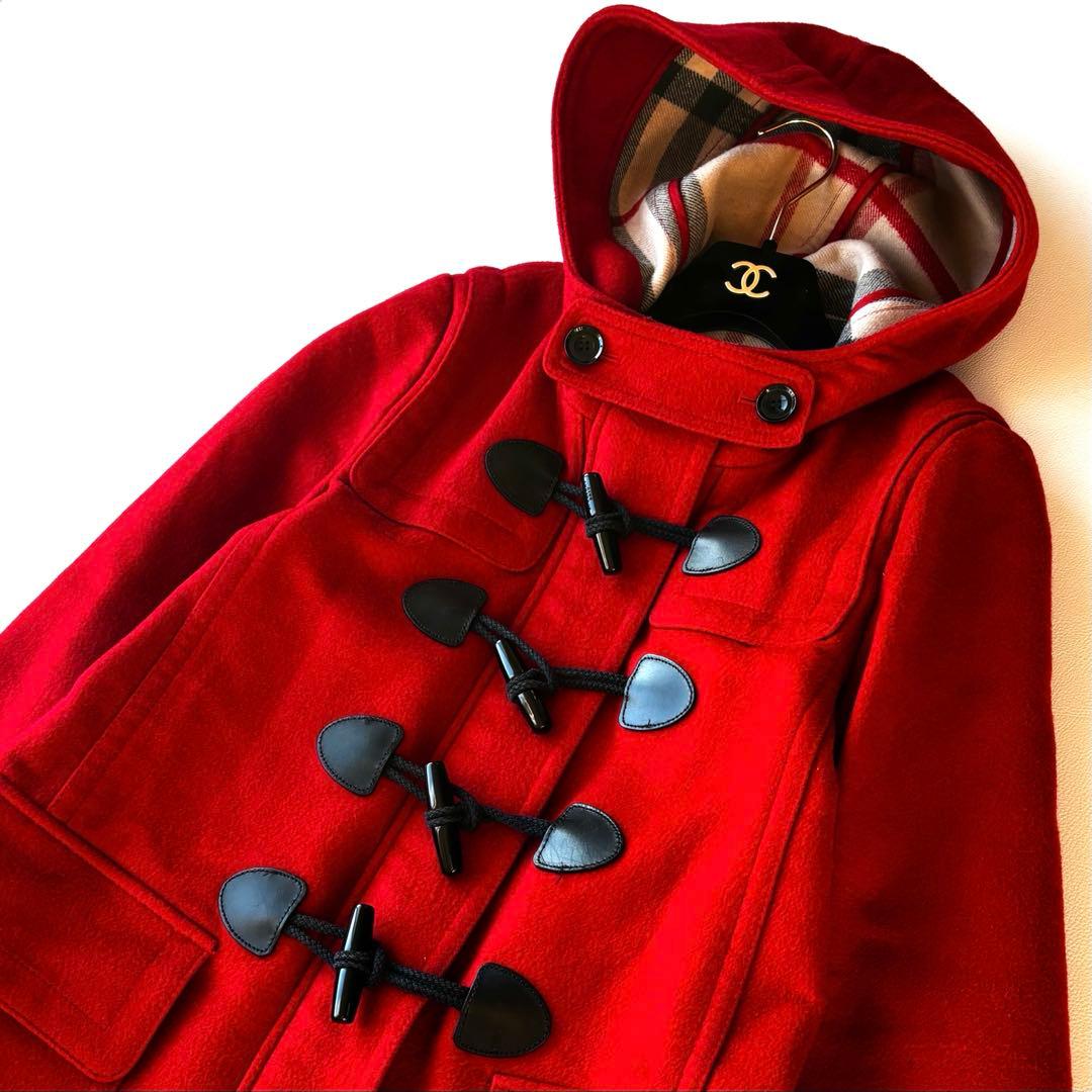 【訳あり】希少サイズ✨BURBERRY BRIT ダッフルコート　レッド