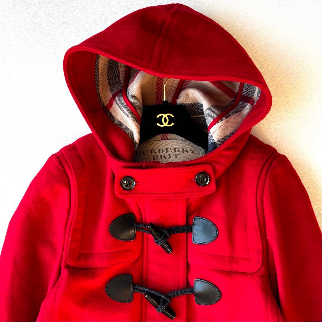 【訳あり】希少サイズ✨BURBERRY BRIT ダッフルコート　レッド