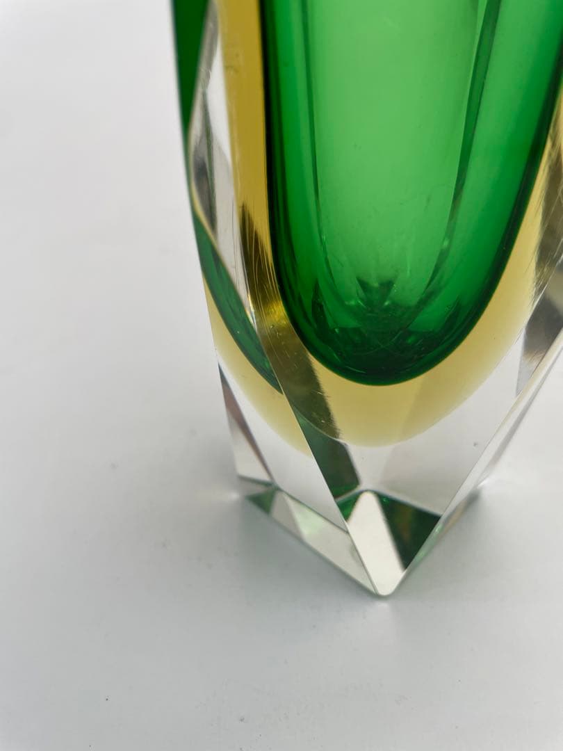 ミッドセンチュリー　ヴィンテージムラーノガラス　花瓶　オブジェ