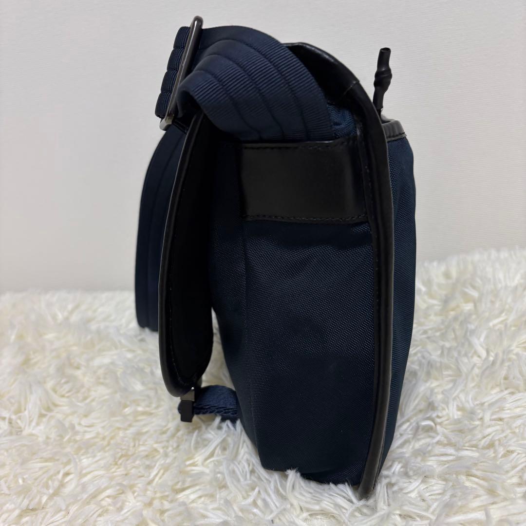 【美品】ラルフローレン ショルダーバッグ メッセンジャー ネイビー